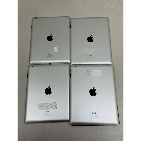 LOT OF 5 IPAD 4 A1458 16GB Wi-Fi 9.7in iOS 10.3.3 MD510LL/A Black